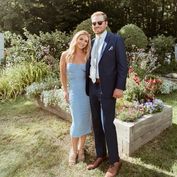 Windsor Bustier Ruched Midi Dress - Picture 9 of 9